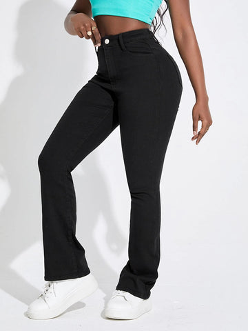 SXY Slant Pocket Flare Leg Jeans