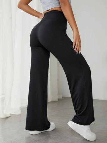 PETITE High Waist Wide Leg Pants