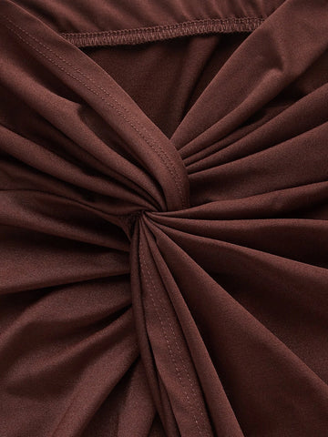 ICON Tie Back Halter Top & Twist Front Skirt