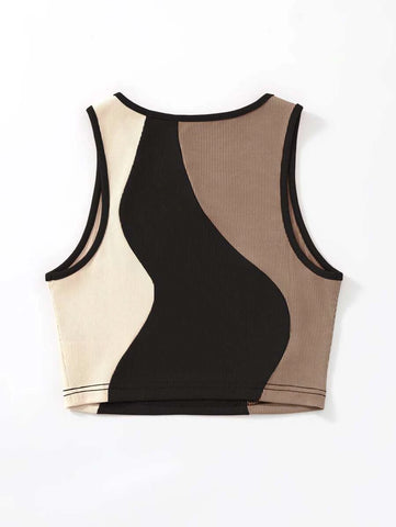 Color Block Tank Top