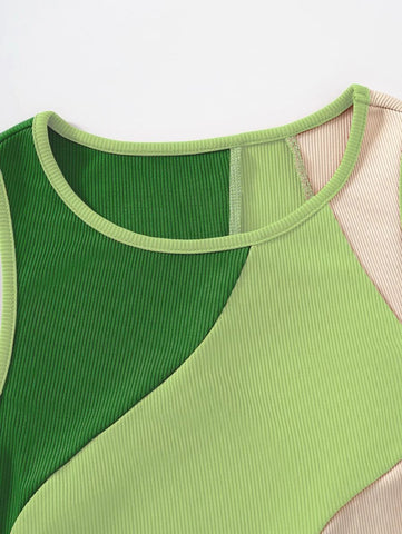 Color Block Tank Top