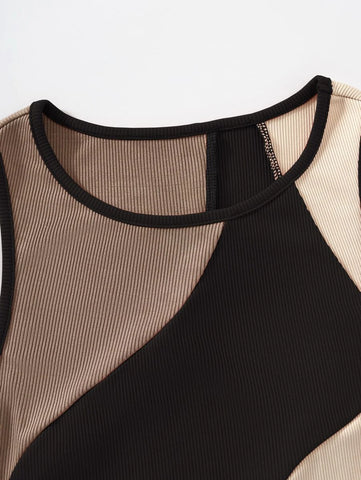 Color Block Tank Top