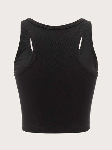 ROMWE STPL Solid Tank Top