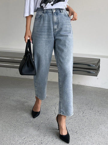 DAZY High Waist Mom Fit Jeans