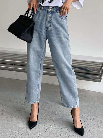 DAZY High Waist Mom Fit Jeans