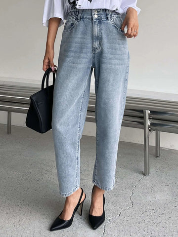 DAZY High Waist Mom Fit Jeans
