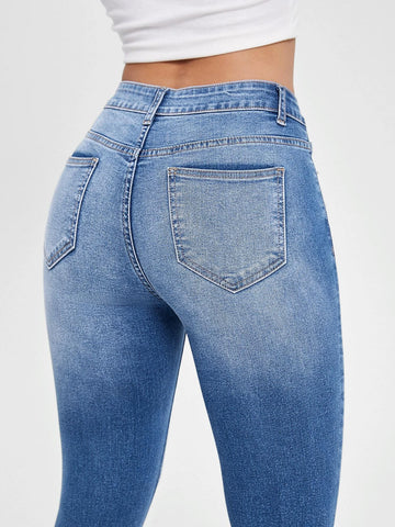 BLUES Slant Pocket Skinny Crop Jeans