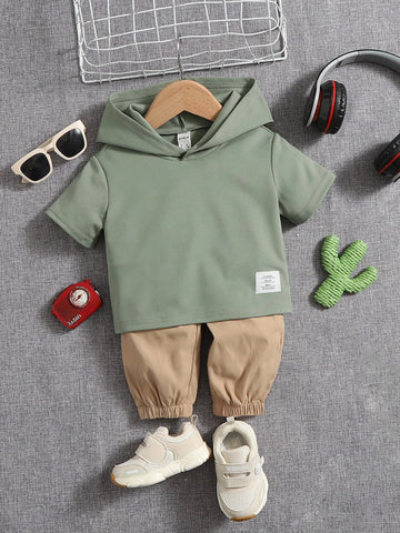 Baby Patch Detail Hooded Tee