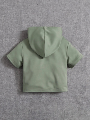 Baby Patch Detail Hooded Tee