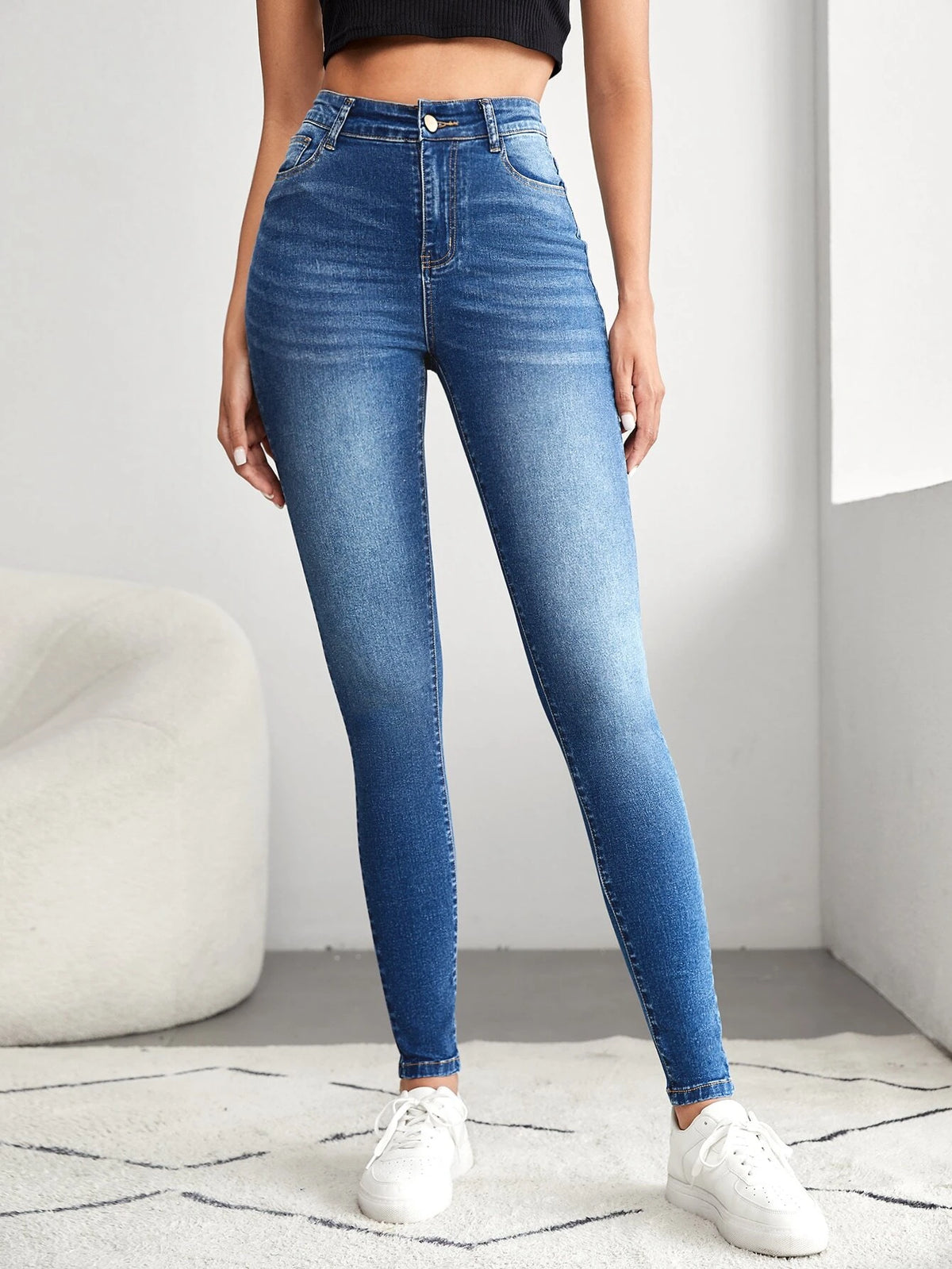 Tall Slant Pocket Skinny Jeans