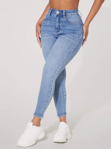 PETITE Solid Skinny Jeans