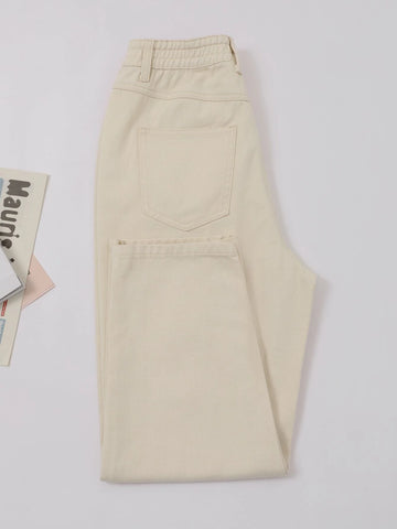 DAZY High Rise Crop Mom Jeans