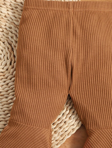Baby Lettuce Trim Flare Leg Pants