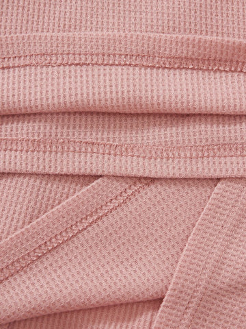 Solid Button Front Tee & Tank Top & Shorts