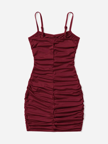 Teen Girls Ruched Cami Dress