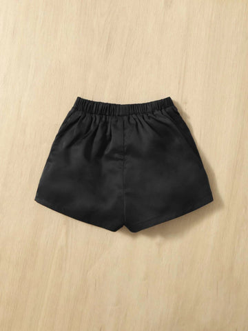 Baby Fold Pleated Detail Shorts
