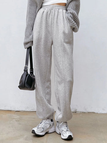 Dazy-Less Drawstring Waist Slant Pocket Sweatpants