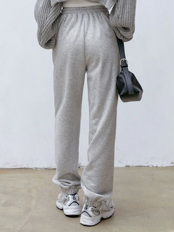 Dazy-Less Drawstring Waist Slant Pocket Sweatpants