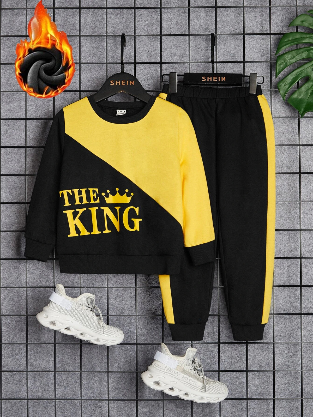 Toddler Boys Letter Graphic Sweatshirt & Sweatpants