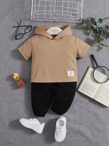 Baby Patch Detail Hooded Tee