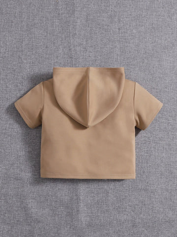 Baby Patch Detail Hooded Tee