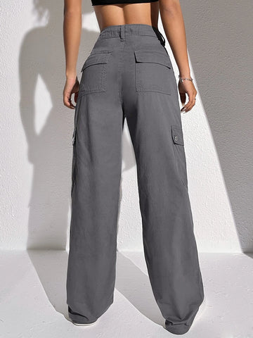 Flap Pocket Cargo Jeans