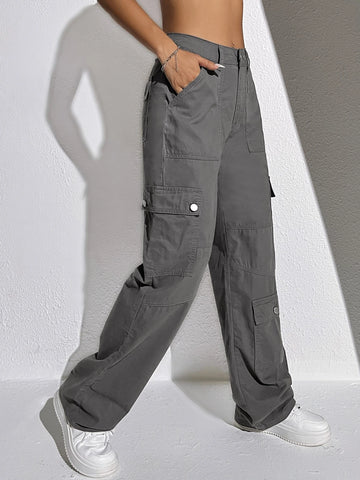 Flap Pocket Cargo Jeans