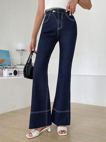 DAZY High Waist Flare Leg Jeans