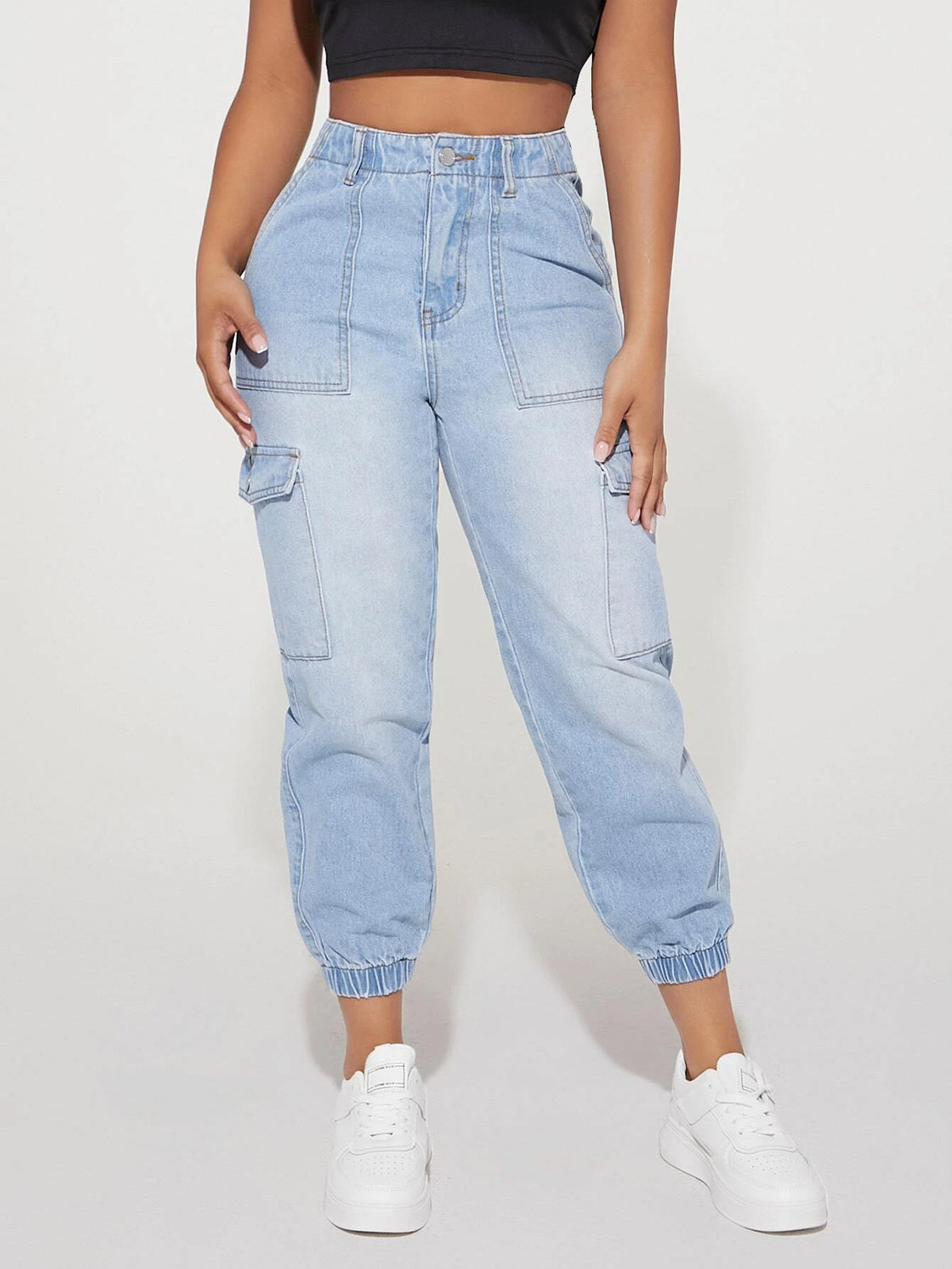 PETITE Flap Pocket Jogger Jeans