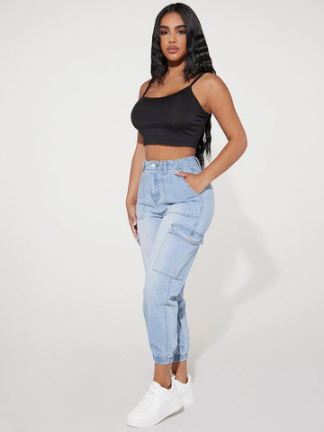 PETITE Flap Pocket Jogger Jeans