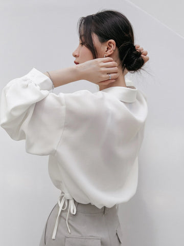 Dazy-Less Drop Shoulder Solid Shirt