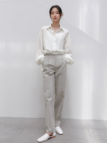 Dazy-Less Drop Shoulder Solid Shirt