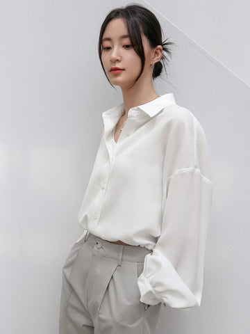 Dazy-Less Drop Shoulder Solid Shirt