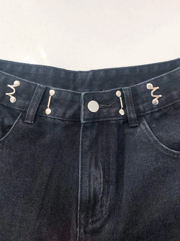 DAZY High Waist Straight Leg Jeans