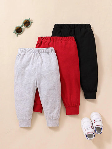 Baby 3pcs Letter Graphic Sweatpants