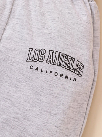 Baby 3pcs Letter Graphic Sweatpants