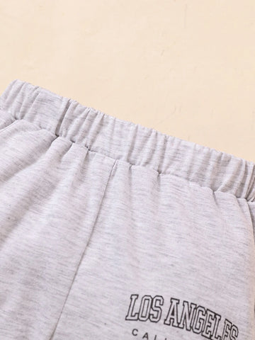 Baby 3pcs Letter Graphic Sweatpants
