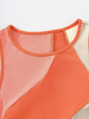 Color Block Tank Top