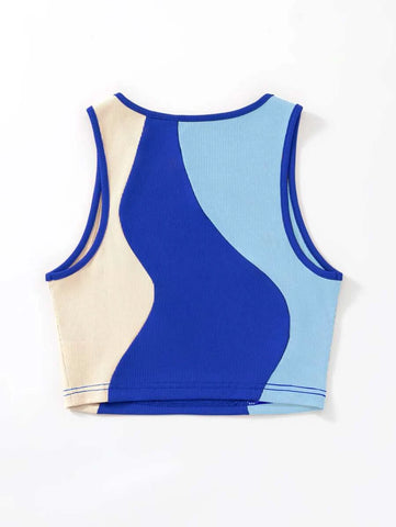 Color Block Tank Top