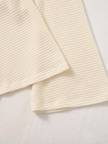 Tie Front Bell Sleeve Crop Top