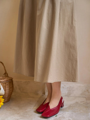 DAZY High Waist Plicated Detail Skirt