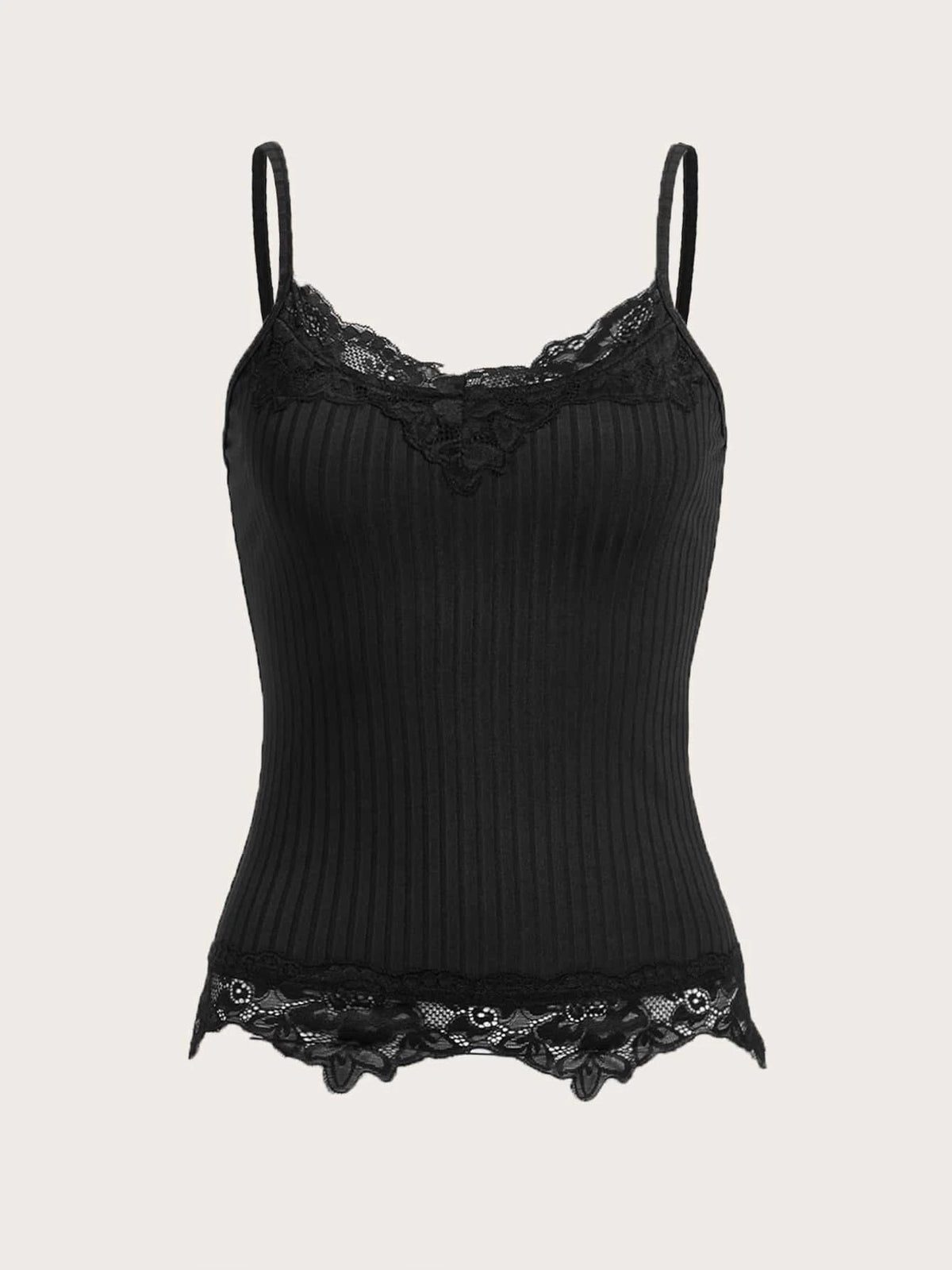 ROMWE STPL Contrast Lace Cami Top