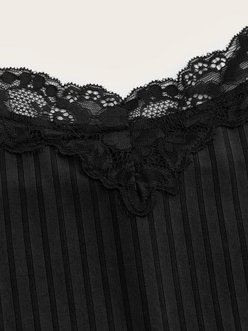 ROMWE STPL Contrast Lace Cami Top