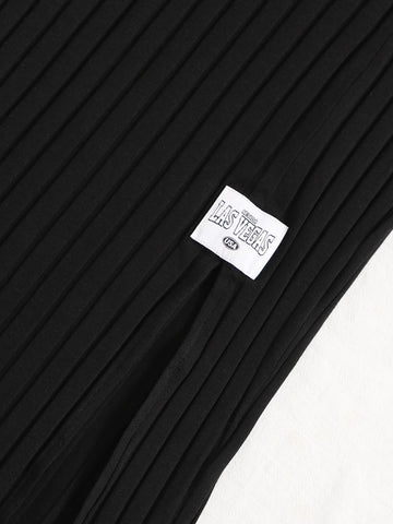 Split Hem Patch Detail Skirt