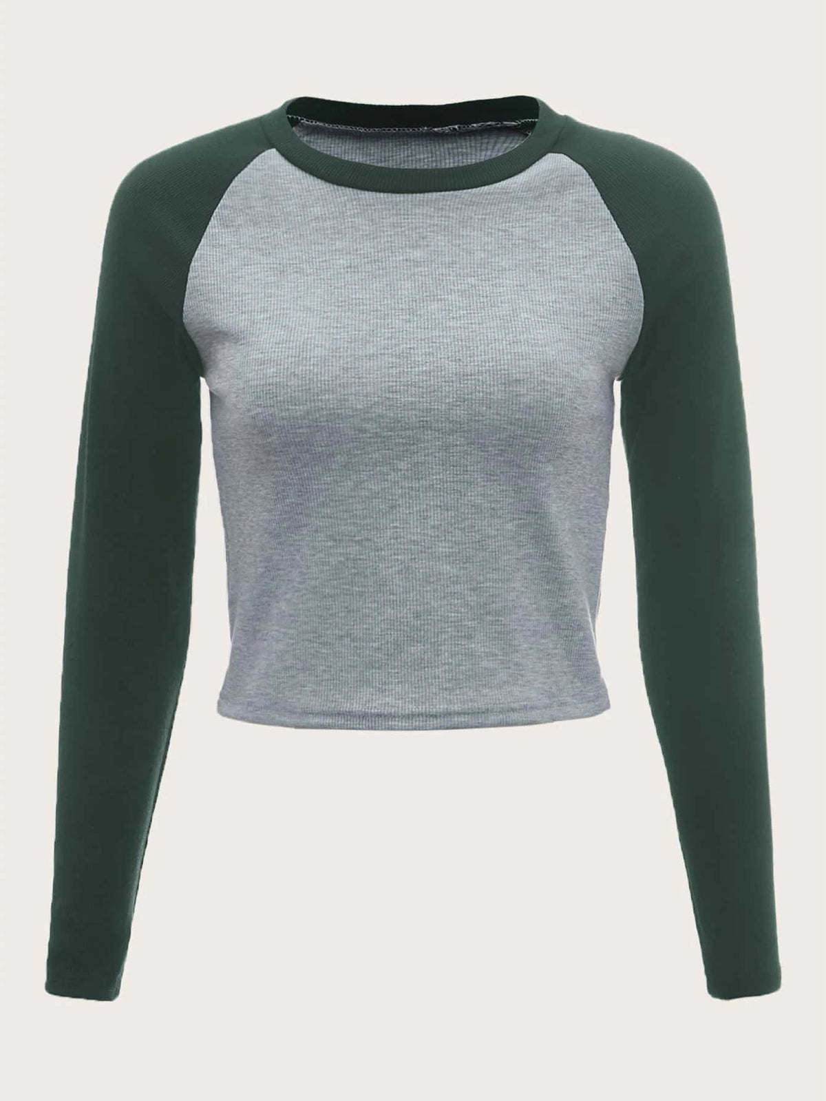 ROMWE STPL Color-block Raglan Sleeve Tee