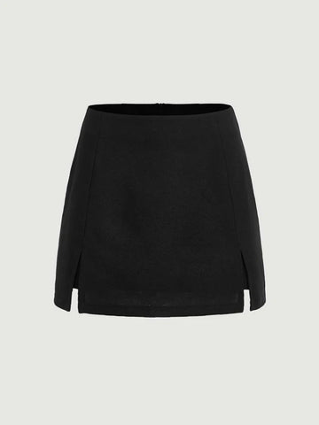 MOD Solid Split Hem Skirt