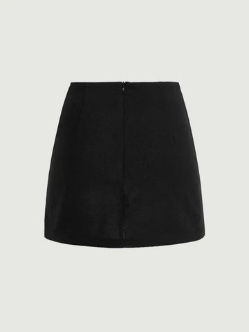 MOD Solid Split Hem Skirt