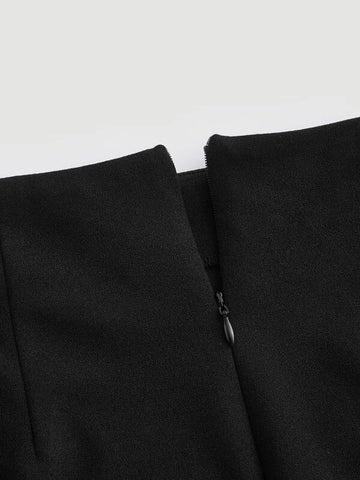 MOD Solid Split Hem Skirt