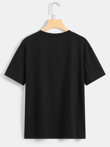 Sunflower And Slogan Graphic Tee