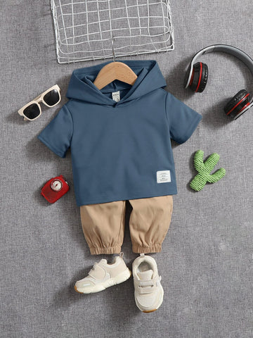 Baby Patch Detail Hooded Tee